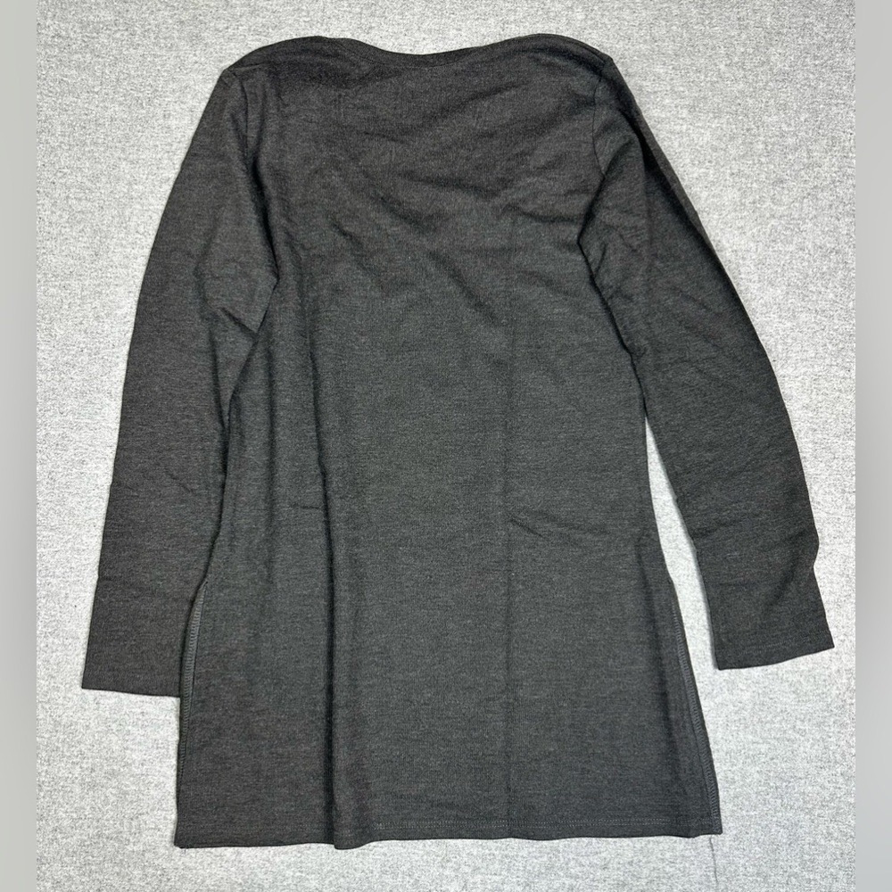 Go Couture Shirt Womens Medium Long Sleeve Tunic Abstract Print Made USA Top NEW - Picture 2 of 6